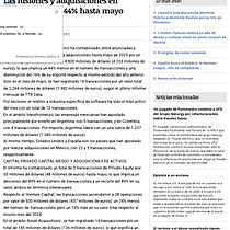 Fusiones y adquisiciones en Mxico caen 44% hasta mayo; industria de software lidera transacciones